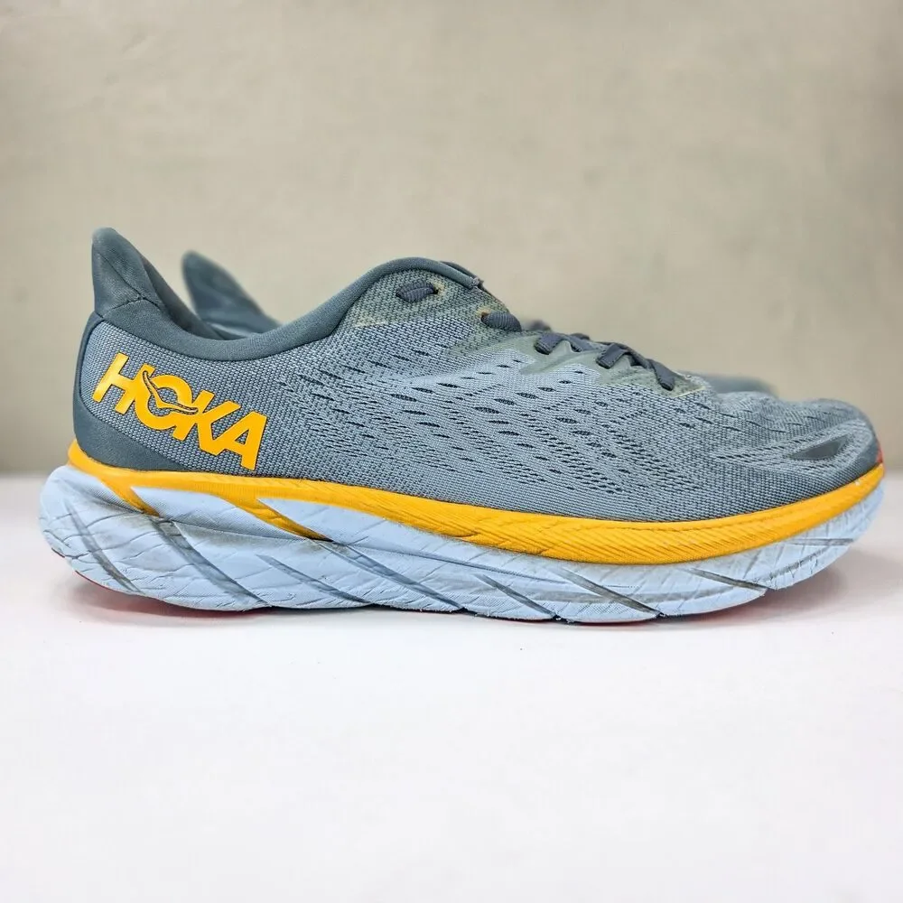 HOKA Clifton 8 Goblin Blue Mountain Spring Running Shoes Men’s 12